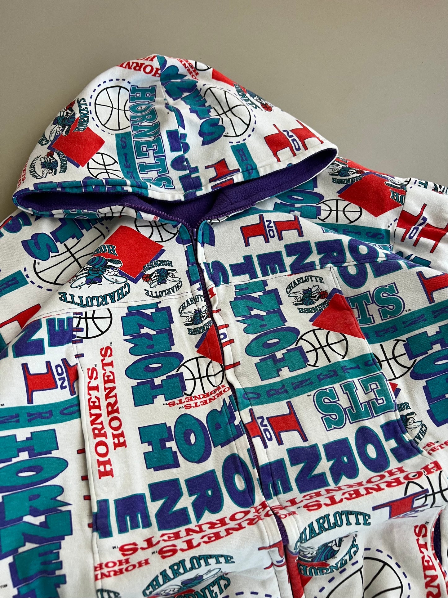 Large Charlotte Hornets Reworked Blanket Jacket