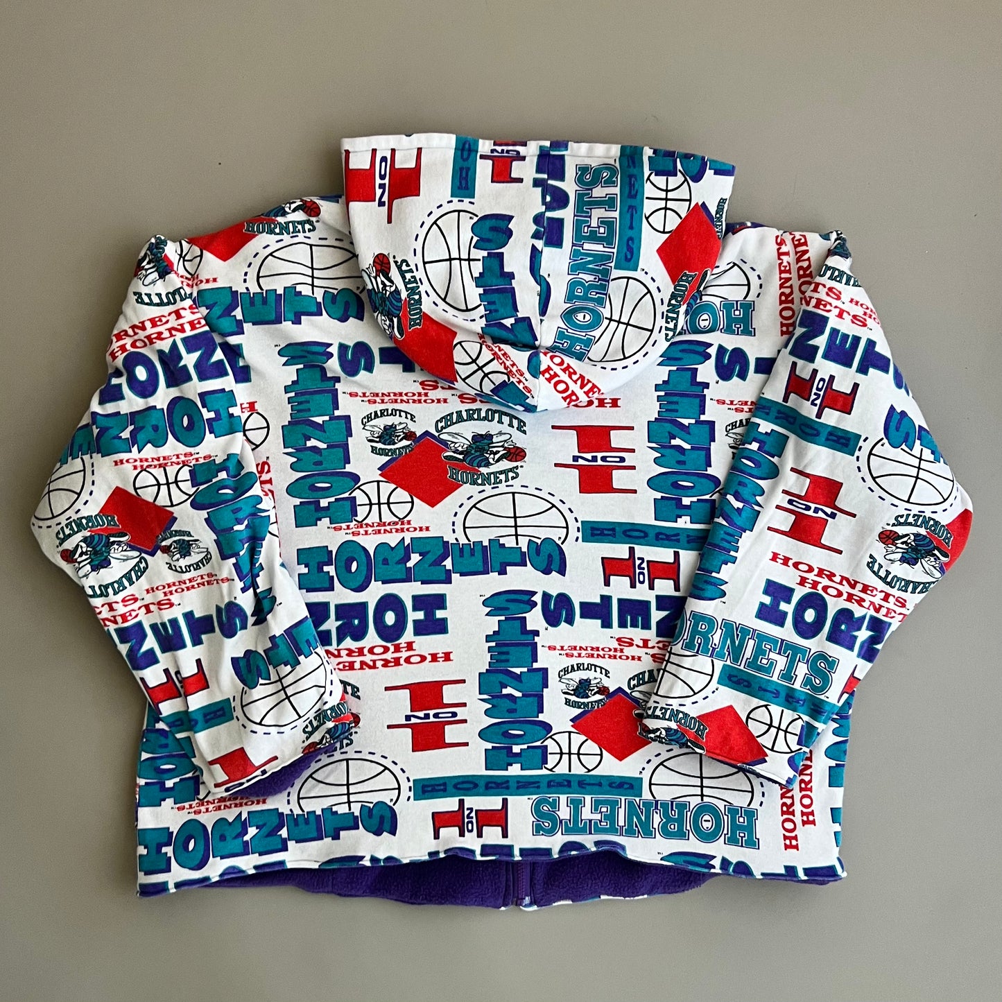 Large Charlotte Hornets Reworked Blanket Jacket