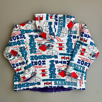 Large Charlotte Hornets Reworked Blanket Jacket