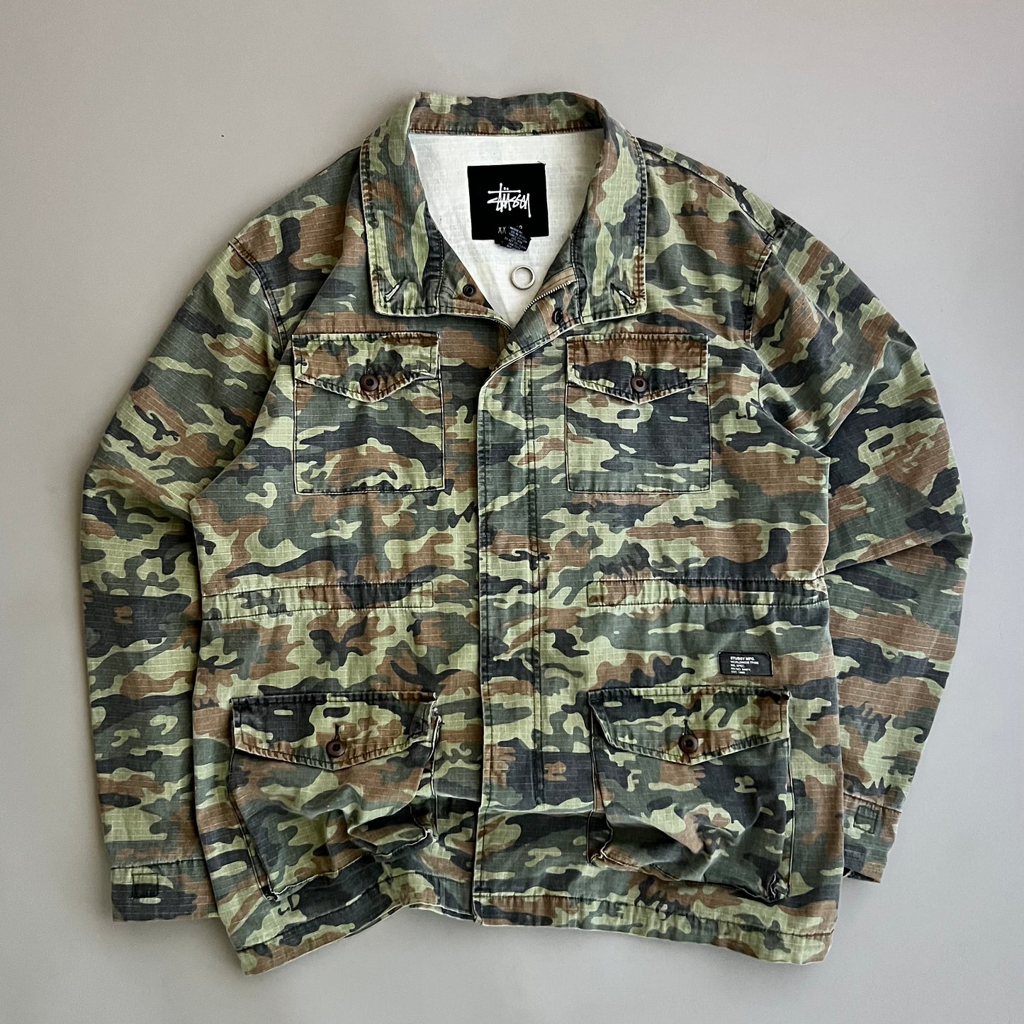 2XL 2000s Stussy Camo Chore