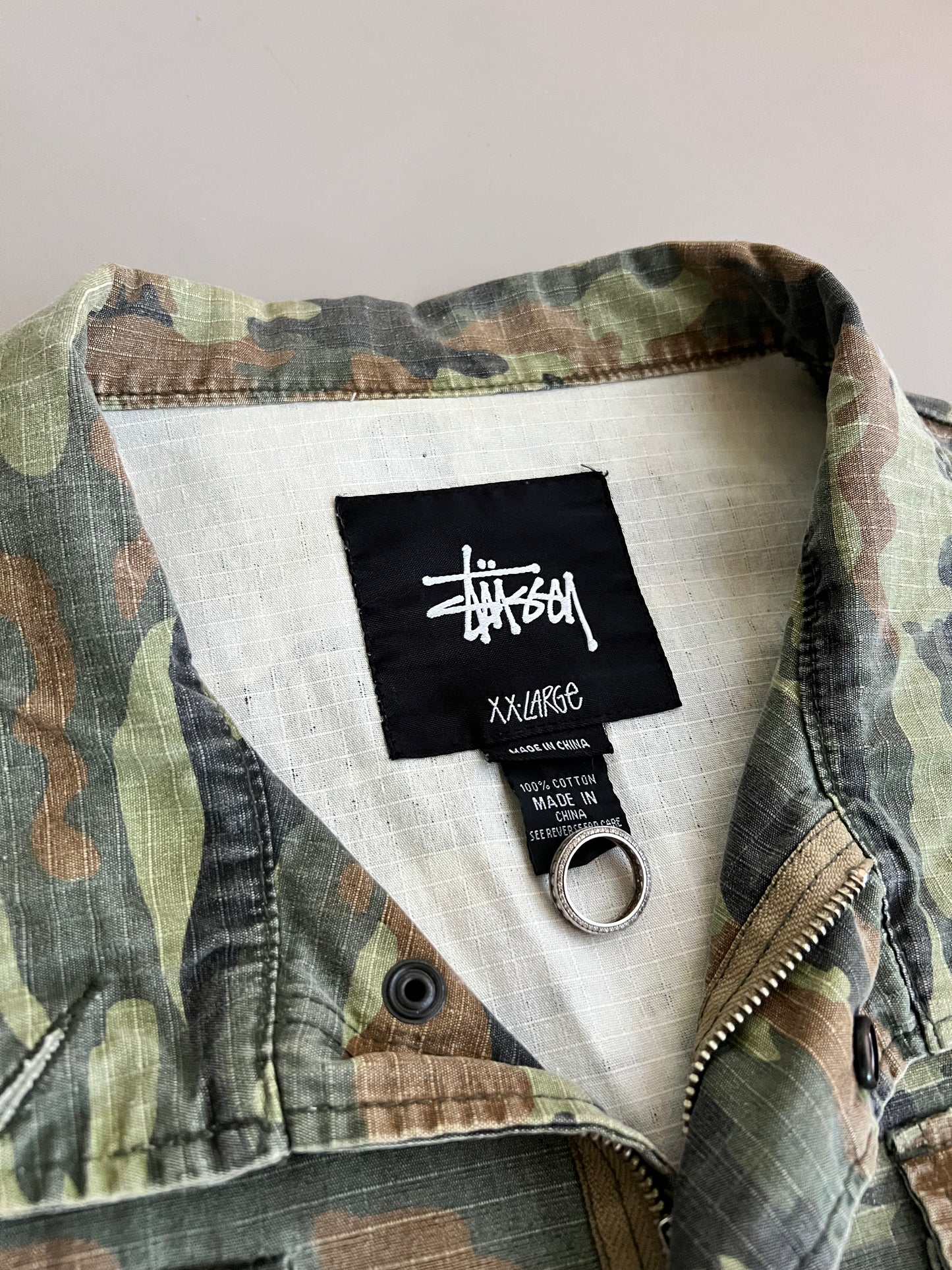 2XL 2000s Stussy Camo Chore