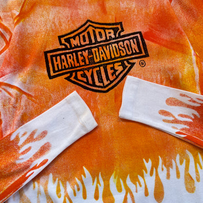 XL 2000s Harley Davidson Flame Dye Shirt