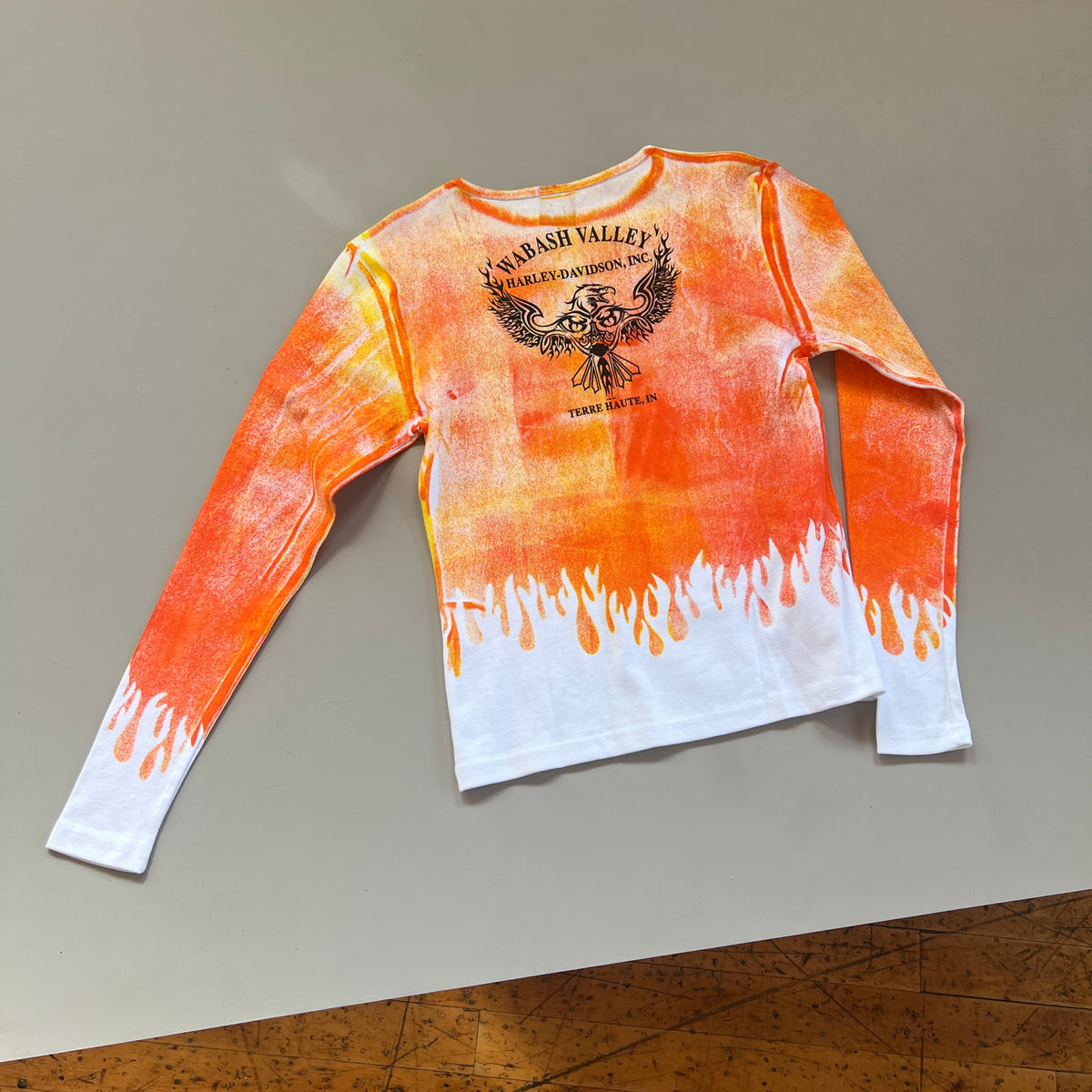XL 2000s Harley Davidson Flame Dye Shirt