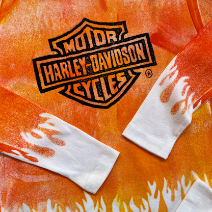 XL 2000s Harley Davidson Flame Dye Shirt