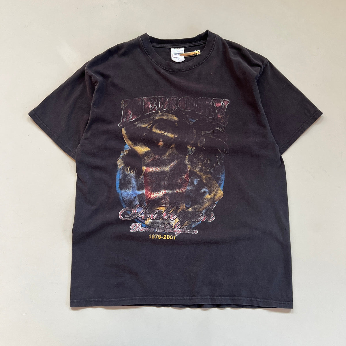 XL 2000s Aaliyah Memorial Rap T-shirt