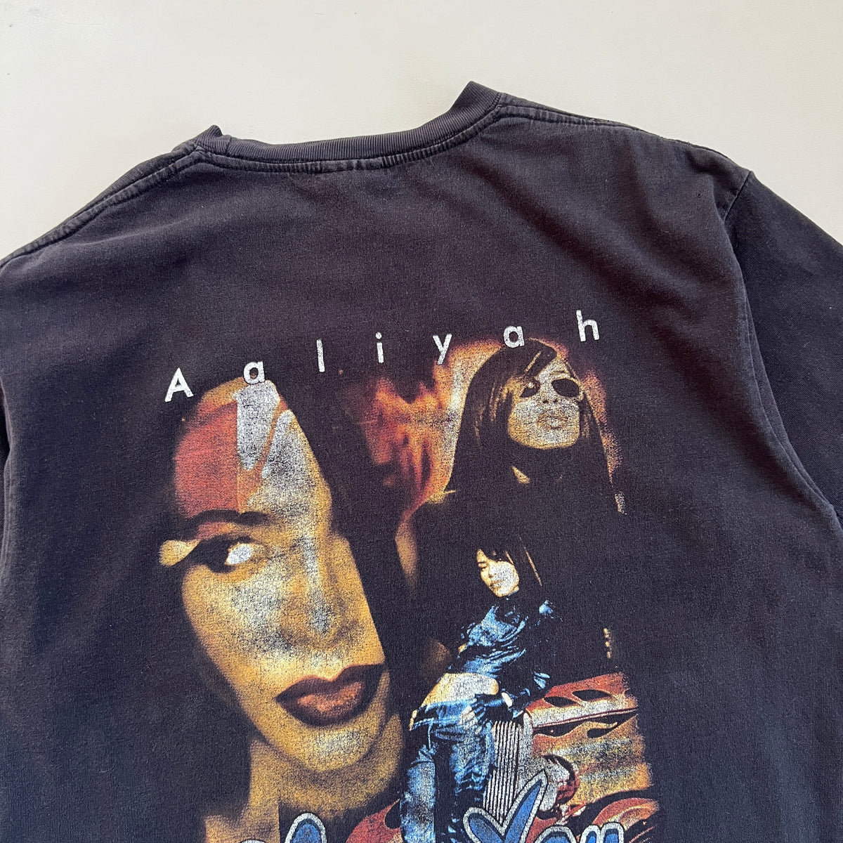 XL 2000s Aaliyah Memorial Rap T-shirt