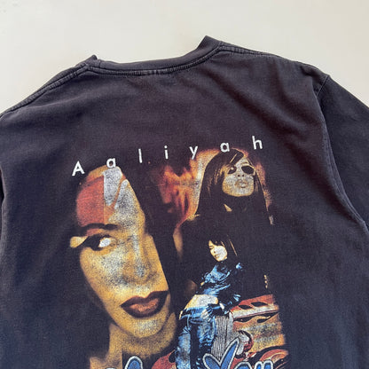XL 2000s Aaliyah Memorial Rap T-shirt