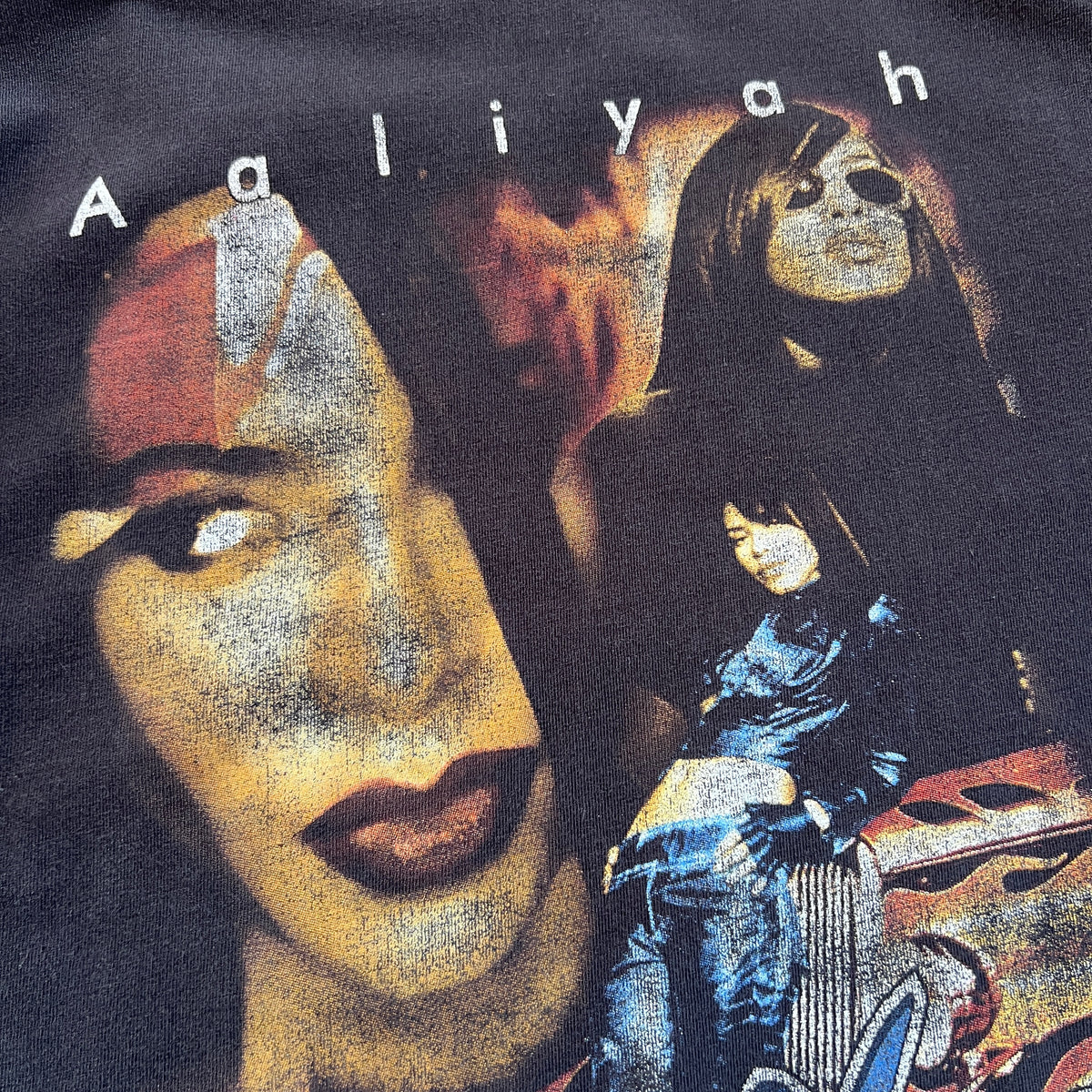 XL 2000s Aaliyah Memorial Rap T-shirt