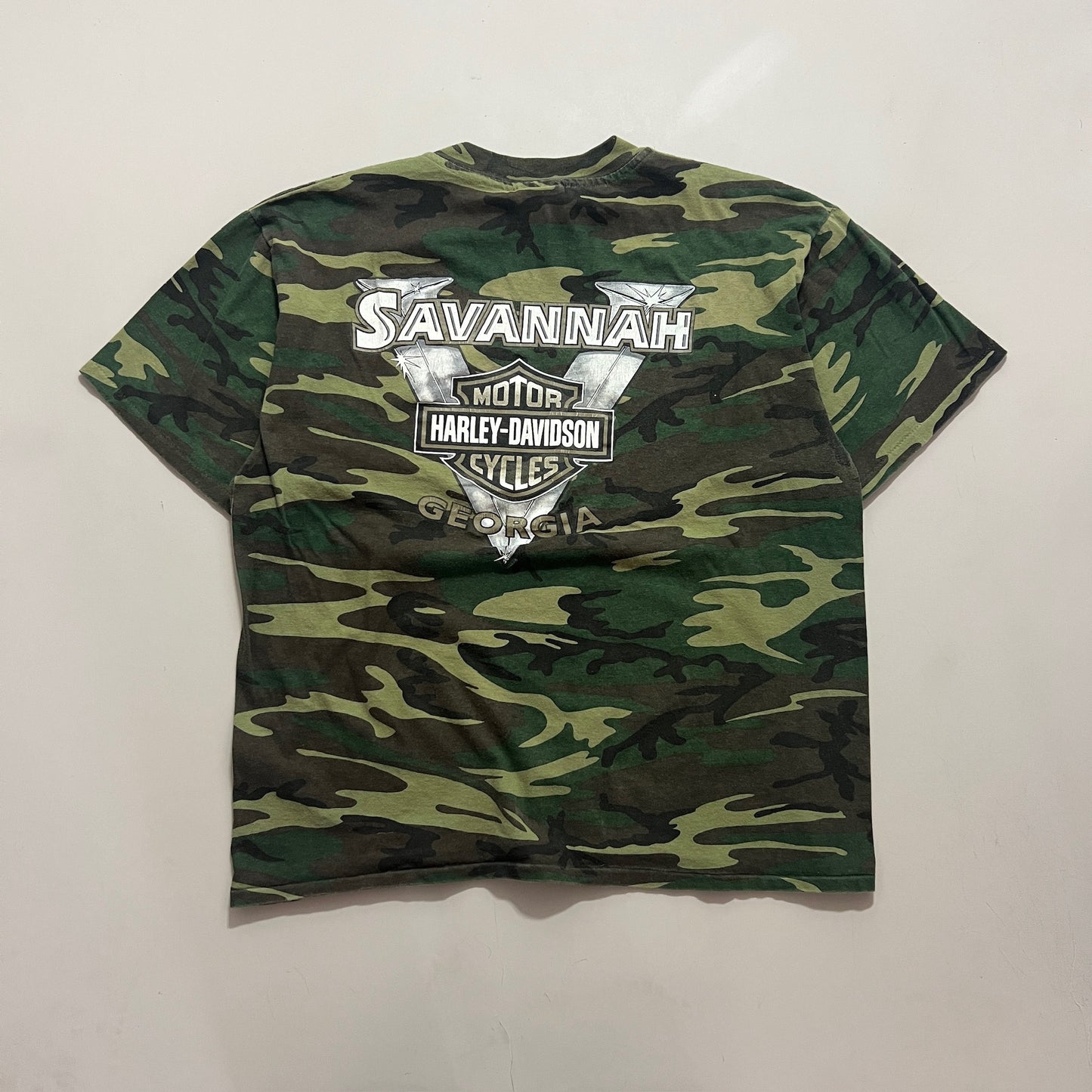 XL 1999 Harley Davidson Camo Georgia T-shirt