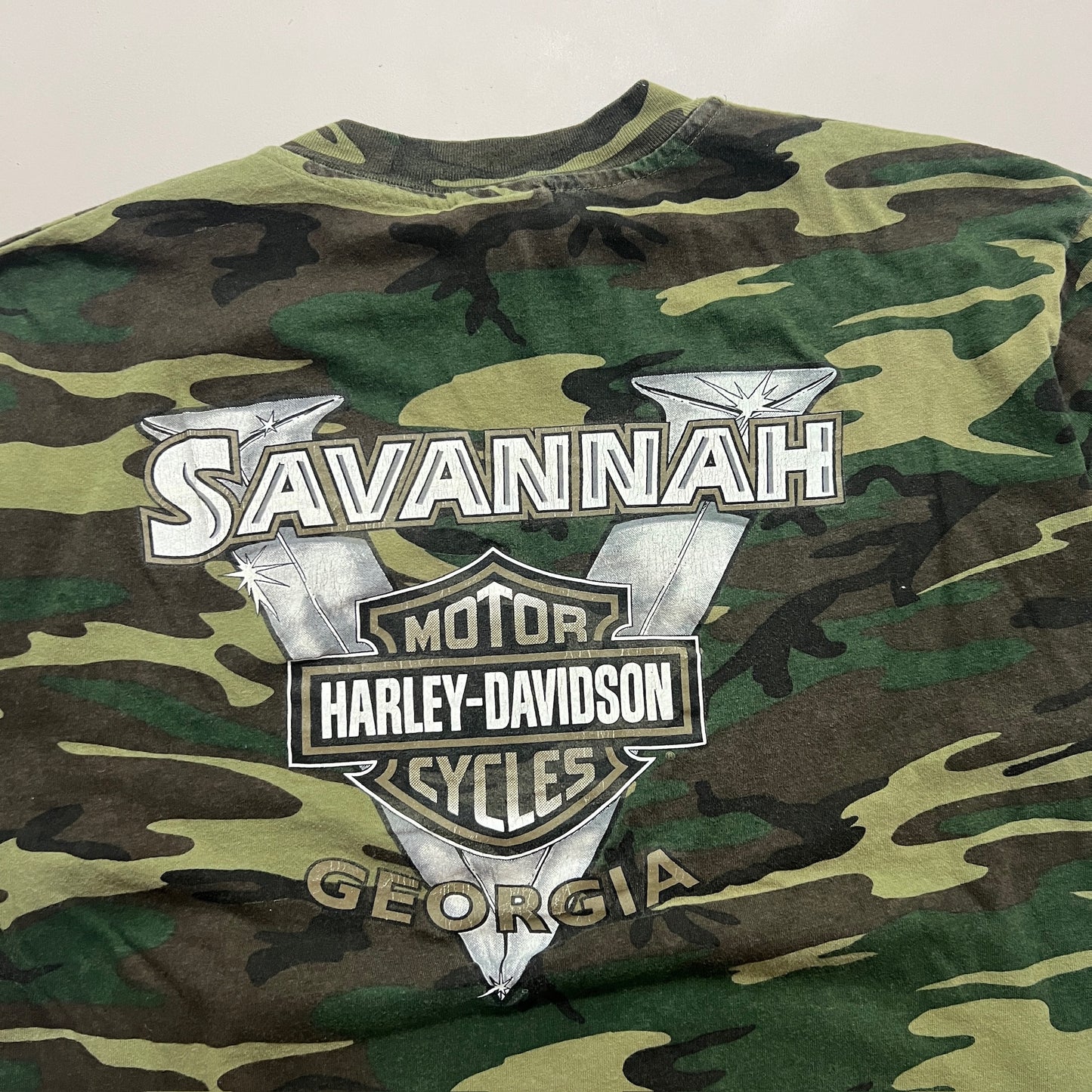 XL 1999 Harley Davidson Camo Georgia T-shirt