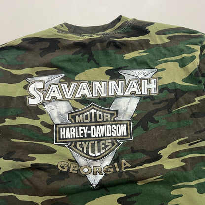 XL 1999 Harley Davidson Camo Georgia T-shirt
