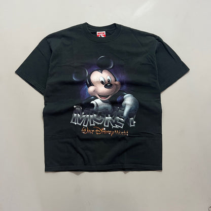Large 1990s Black Mickey Mouse T-shirt