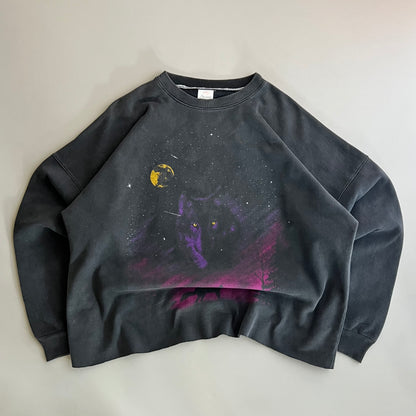 XL 90s Wolf Space Sweatshirt