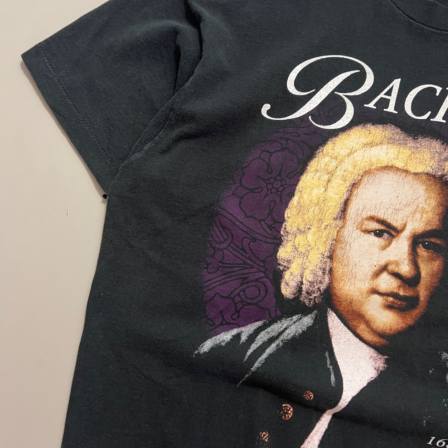 XL 1990s Johann Sebastian Bach Portrait T-shirt