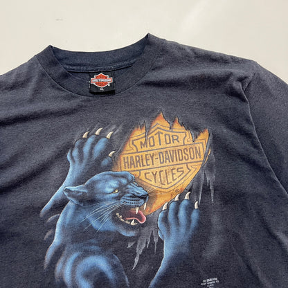 XL 1991 Harley Davidson Panther 3D Emblem T-shirt