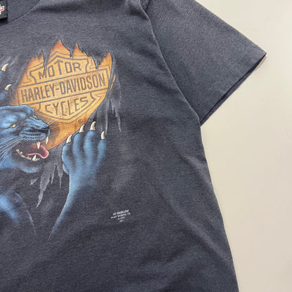 XL 1991 Harley Davidson Panther 3D Emblem T-shirt