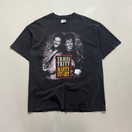 XL 1992 Travis Tritt Marty Stuart No Hats Tour T-shirt