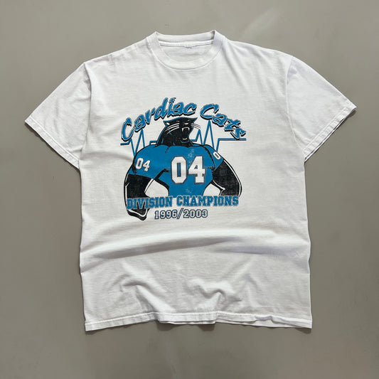 XL 2003 Carolina Panthers Cardiac Cats T-shirt