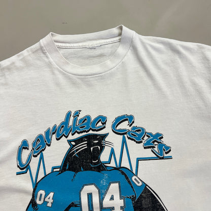 XL 2003 Carolina Panthers Cardiac Cats T-shirt