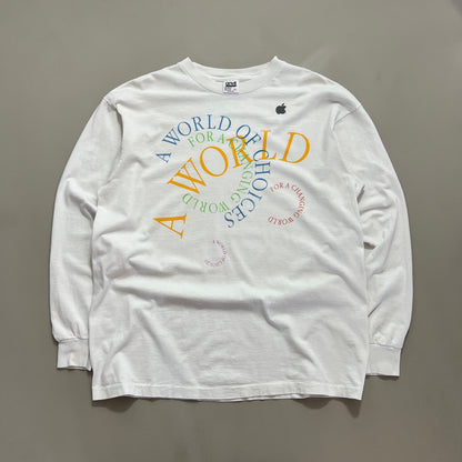 XL 1990s Apple World of Choices T-shirt
