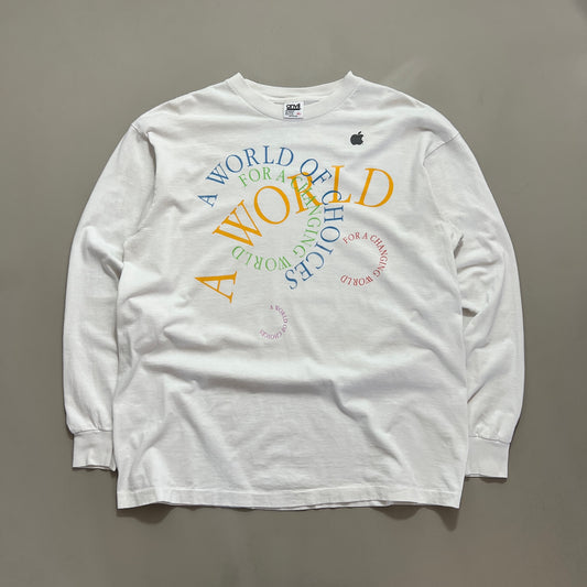 XL 1990s Apple World of Choices T-shirt