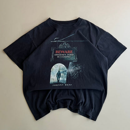 Large 2007 Sweeney Todd Johnny Depp T-shirt