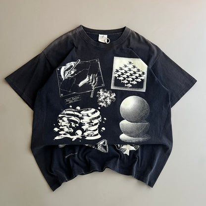 XL 90s MC Escher Art T-shirt