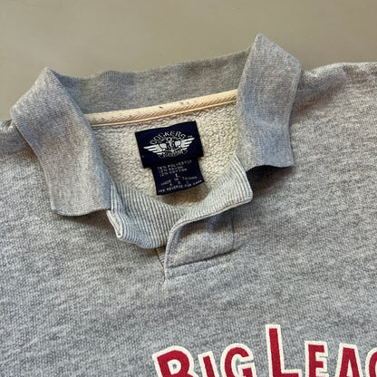 Vintage Grey Dockers Major Big League Collared Sweatshirt