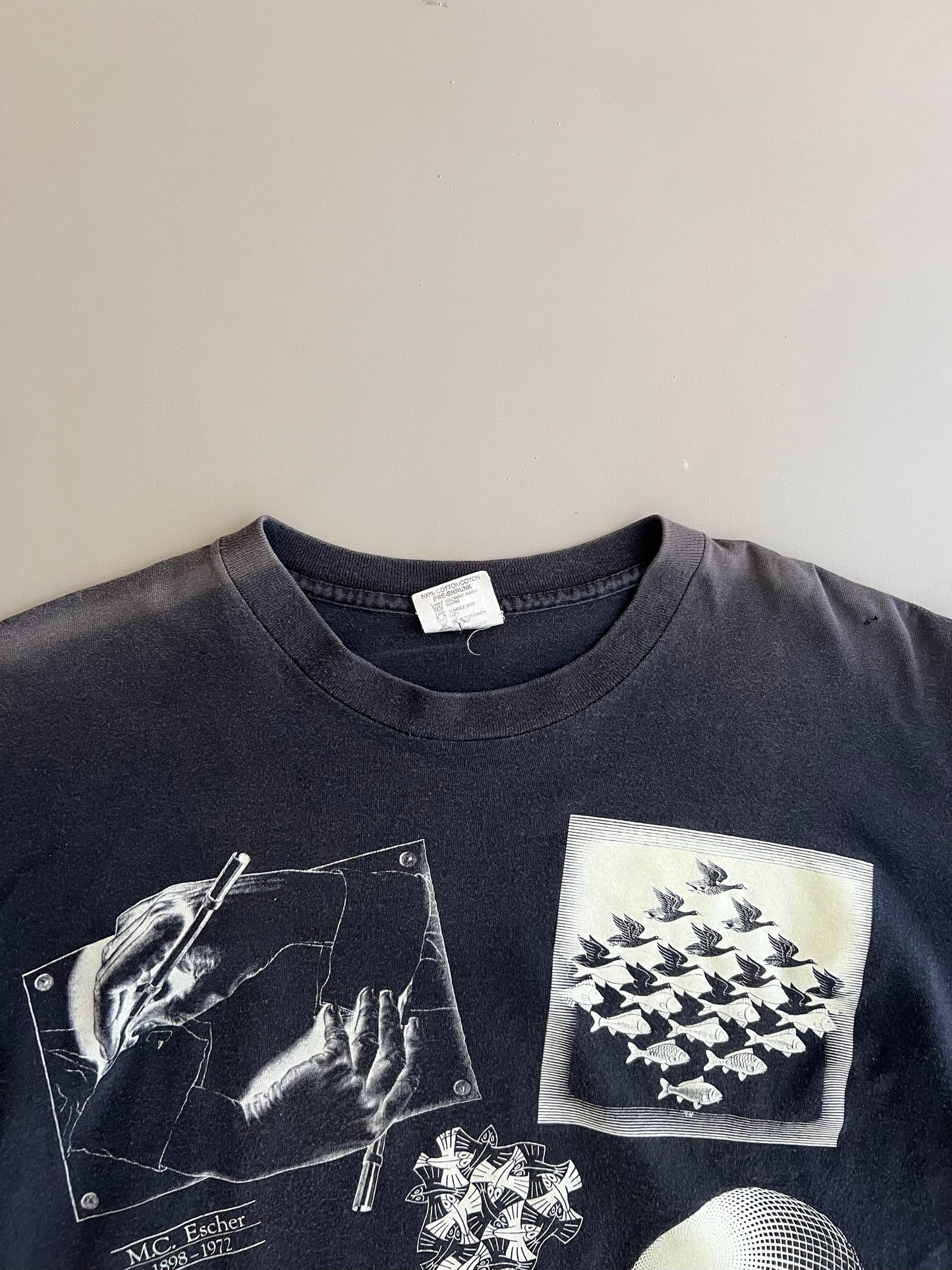 XL 90s MC Escher Art T-shirt