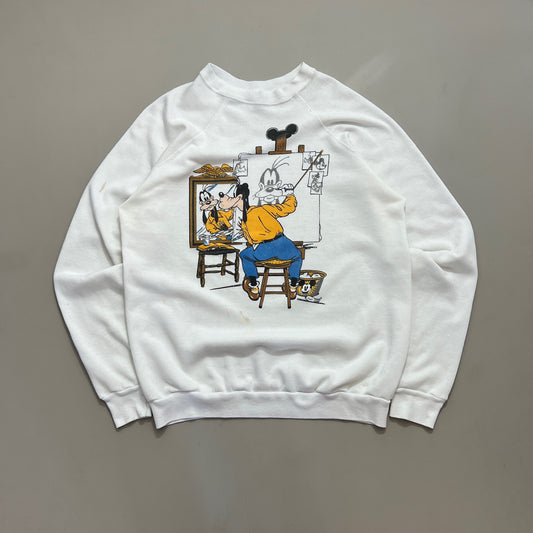 XL 1980s Distressed Disney Goofy Norman Rockwell Sweatshirt