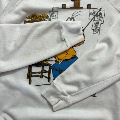 XL 1980s Distressed Disney Goofy Norman Rockwell Sweatshirt