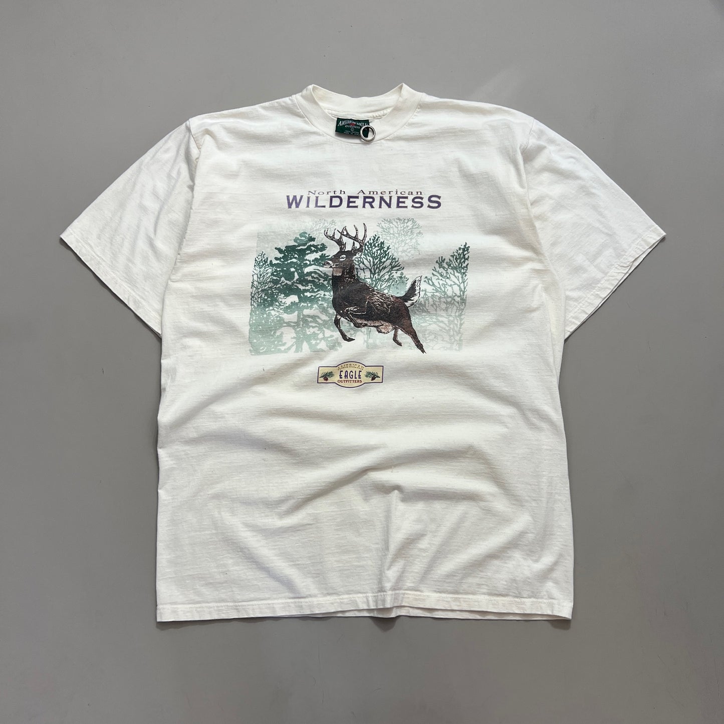 Large 1990s Distressed American Eagle Wilderness T-shirt