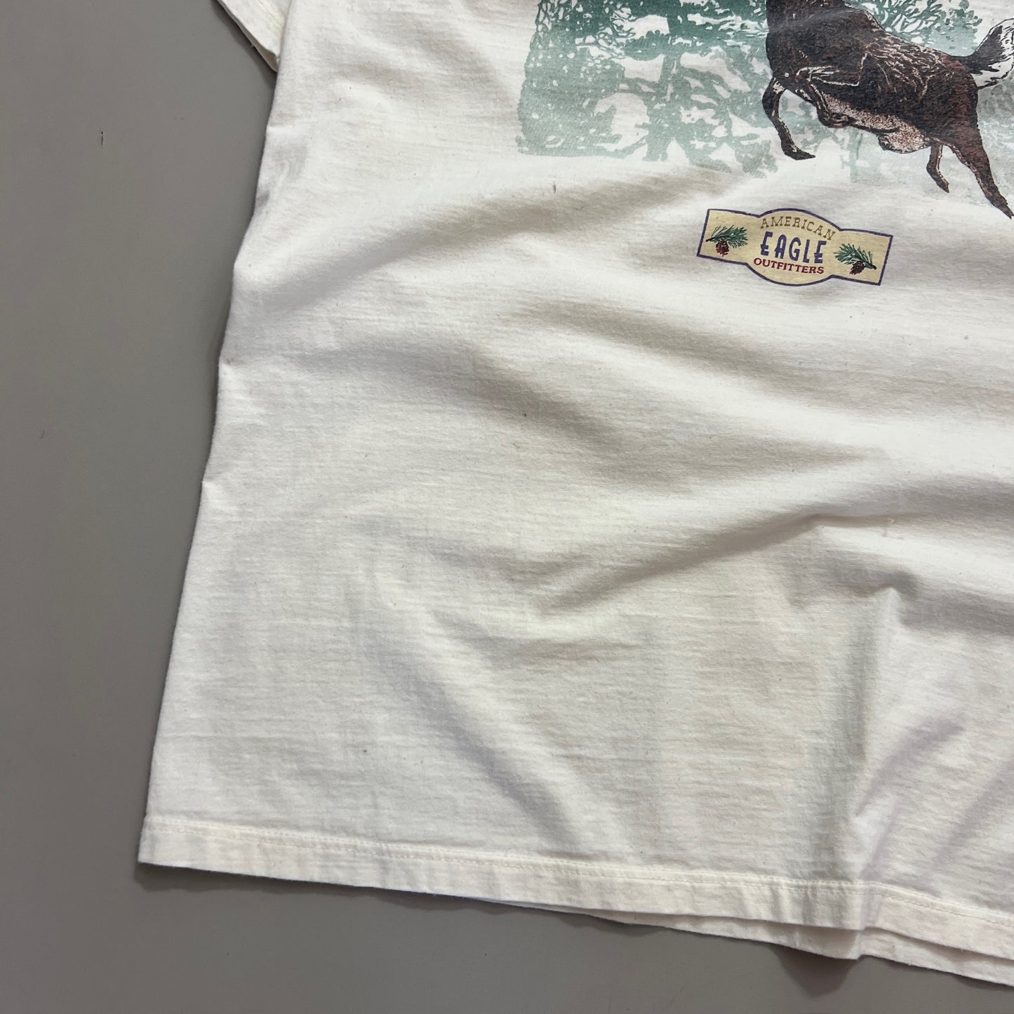 Large 1990s Distressed American Eagle Wilderness T-shirt