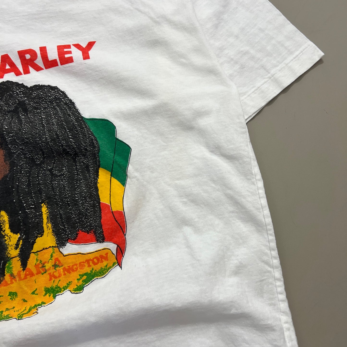 Large 1990s Bob Marley Kingston Jamaica T-shirt