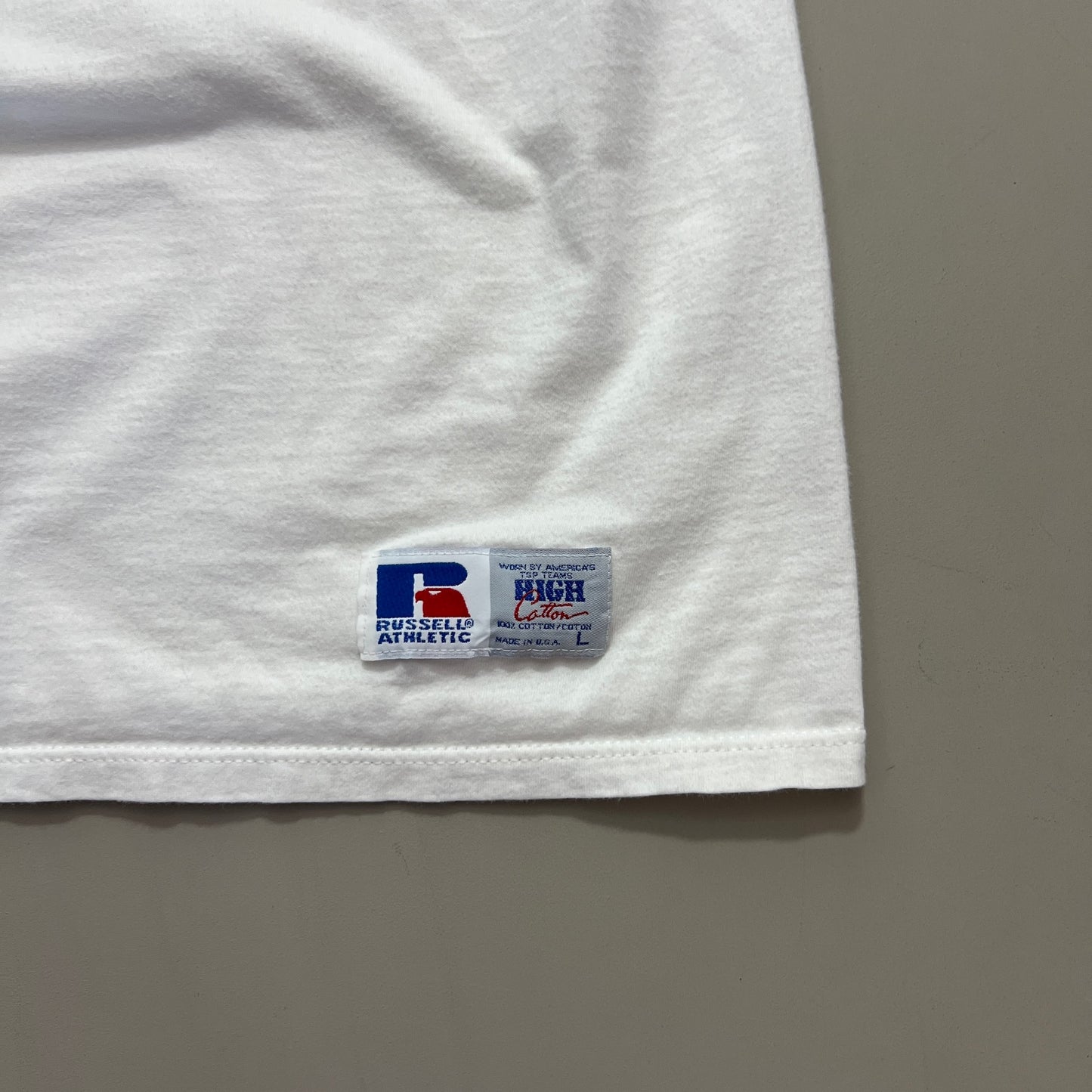 Large 1990s Russell Athletic Spellout T-shirt