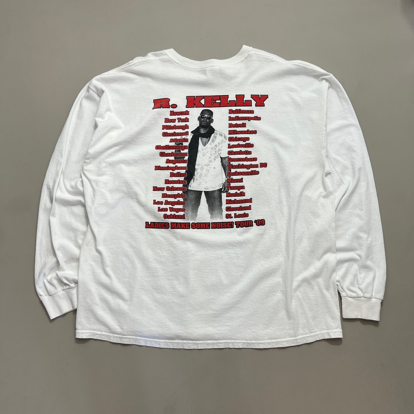 2XL 2009 R. Kelly Tour Long Sleeve Shirt