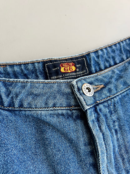 32w 2000s Route 66 Denim Shorts