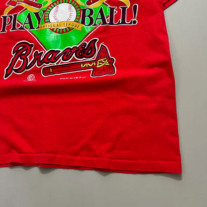 Large 1993 Atlanta Braves Play Ball T-shirt