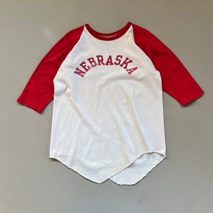 Large 70s Nebraska Raglan