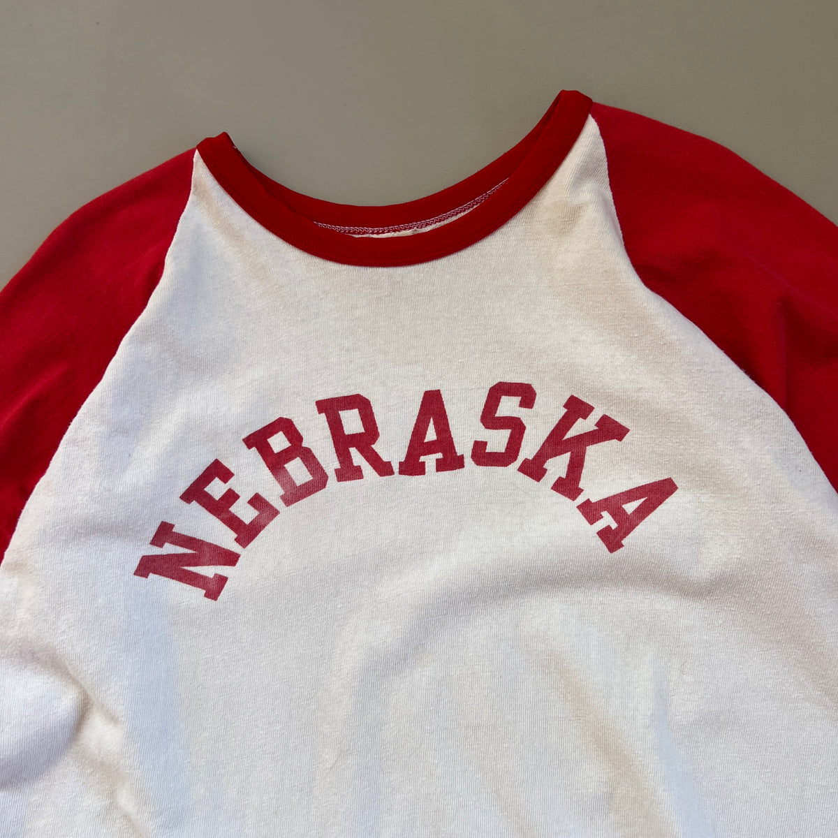 Large 70s Nebraska Raglan