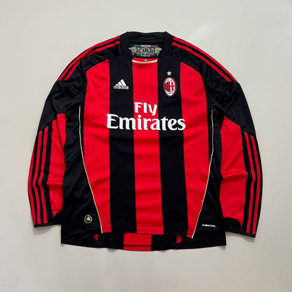 Large 2010/11 AC Milan Zlatan Ibrahimovic Home Kit