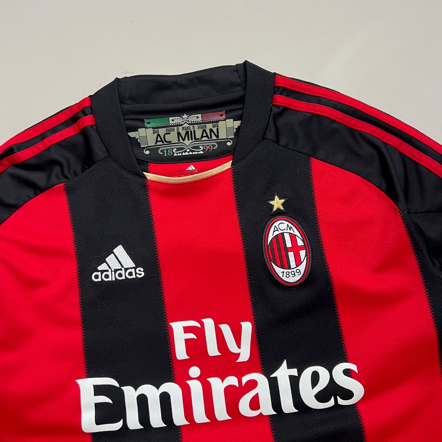 Large 2010/11 AC Milan Zlatan Ibrahimovic Home Kit