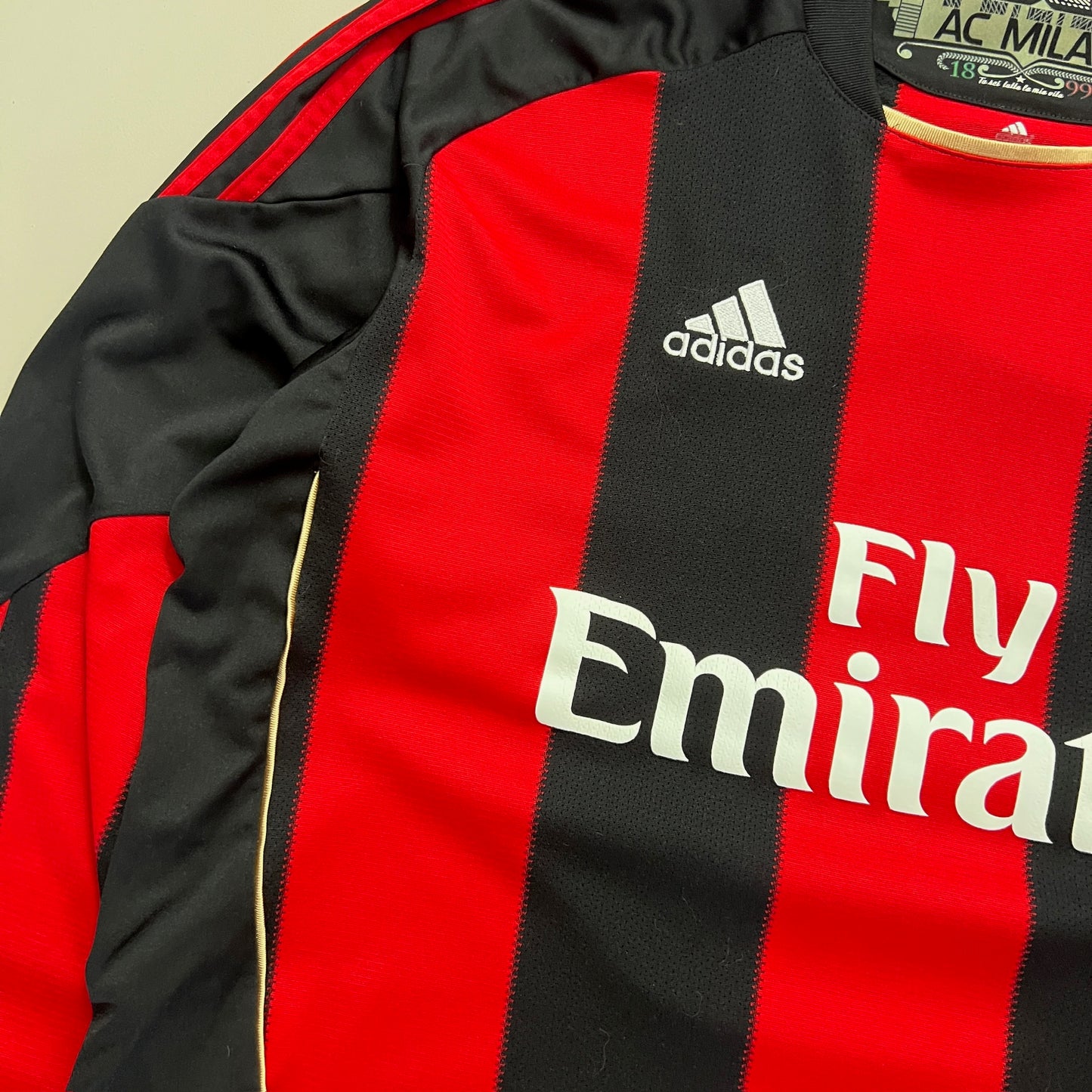 Large 2010/11 AC Milan Zlatan Ibrahimovic Home Kit