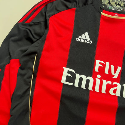 Large 2010/11 AC Milan Zlatan Ibrahimovic Home Kit