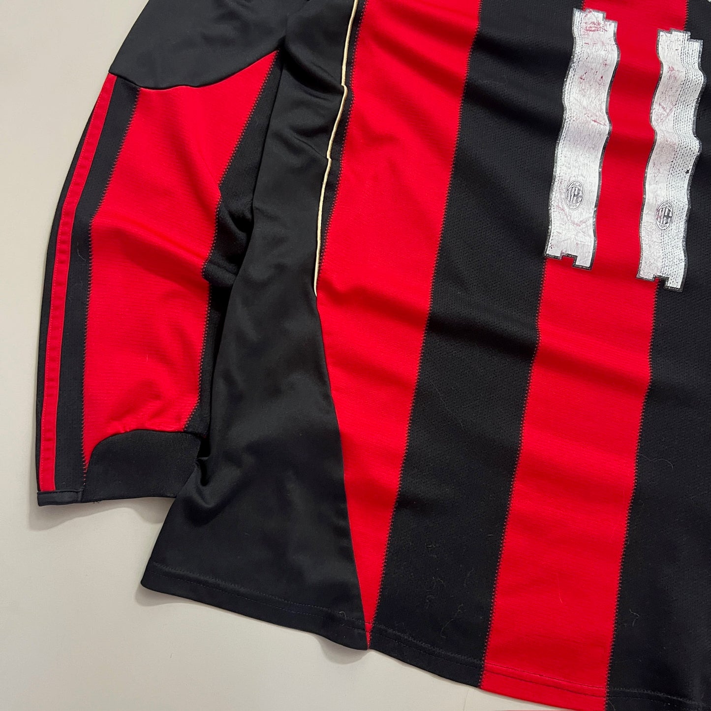 Large 2010/11 AC Milan Zlatan Ibrahimovic Home Kit