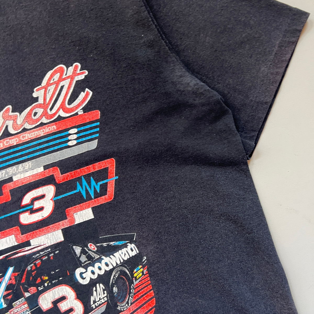 1991 XXL Dale Earnhardt Five Time Champion T-Shirt