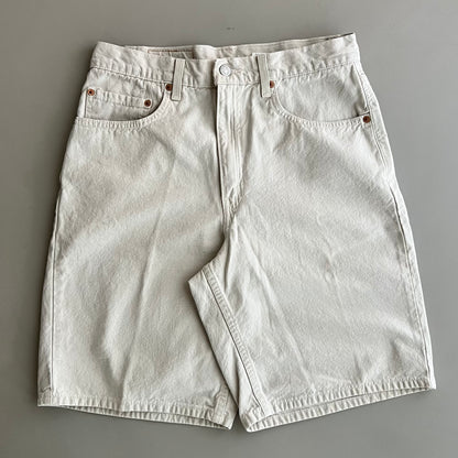 30" Levi's 550 Ecru Denim Shorts