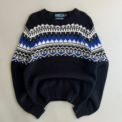 Large 90s Polo Ralph Lauren Knit Sweater