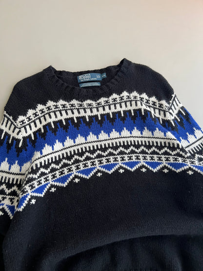 Large 90s Polo Ralph Lauren Knit Sweater