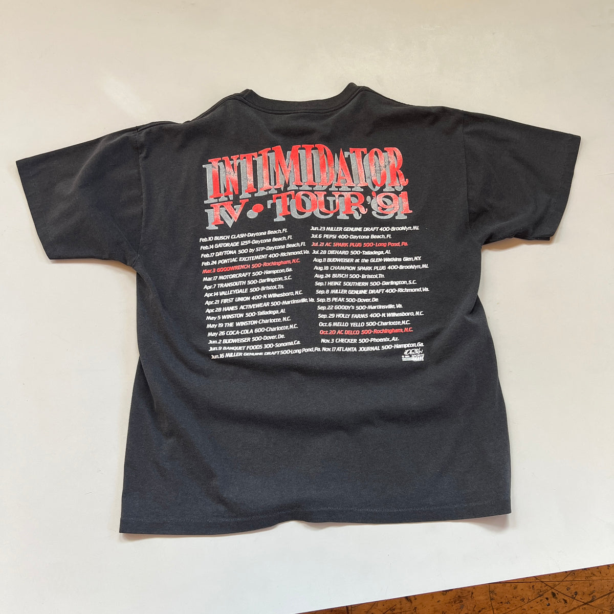 1991 XL Dale Earnhardt Intimidator T-Shirt